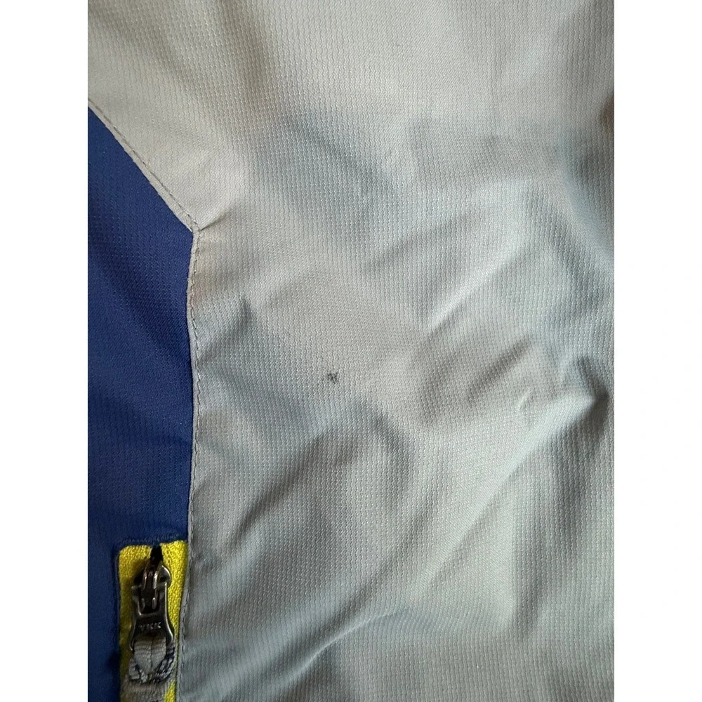 L.L. Bean‎ Boys Youth Size Medium Gray Navy Blue Zip Up Jacket 295452
